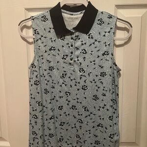 Land’s End Floral Polo Tank